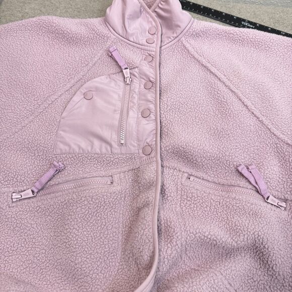 Free People Movement Hit The Slopes Fleece Jacket Iris Travel Active Women XS - Picture 9 of 10